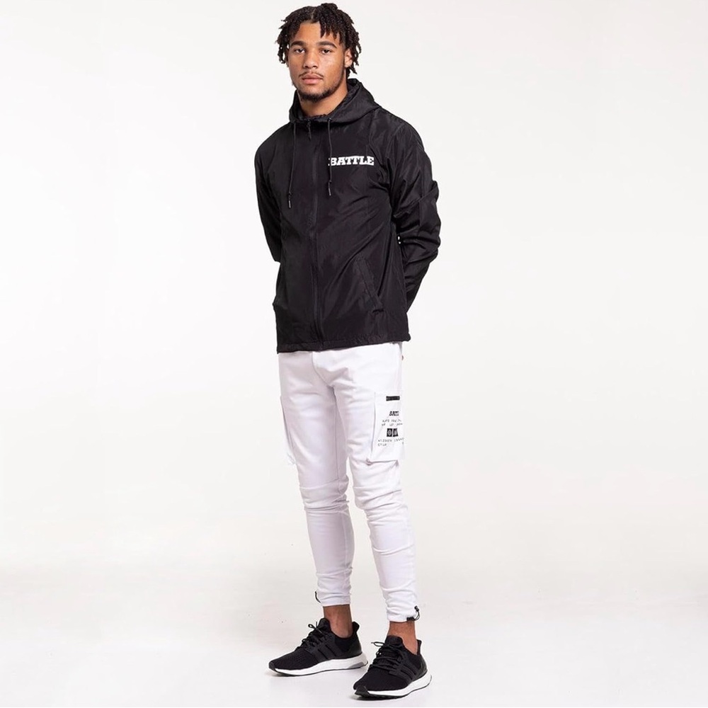 Battle Sports Mens Cargo Pants Joggers Drawstring Sweatpants 4 Pockets Athletic